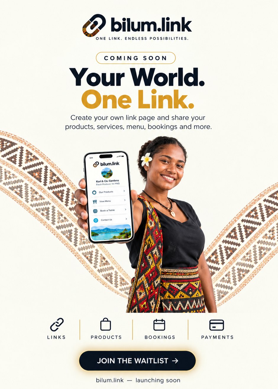 bilum.link — Your World. One Link. Coming soon.